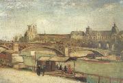 Vincent Van Gogh The Pont du Carrousel and the Louvre (nn04) oil painting picture wholesale